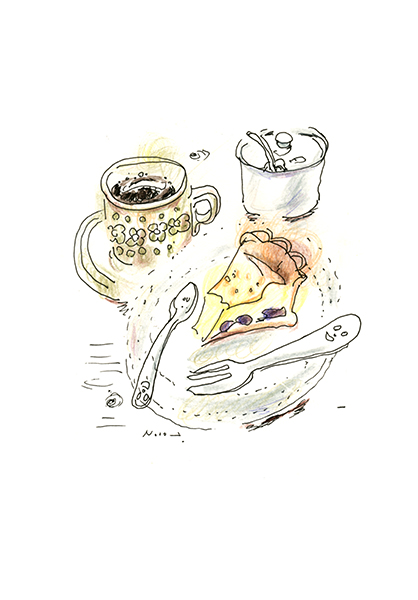 コーヒーとプディング