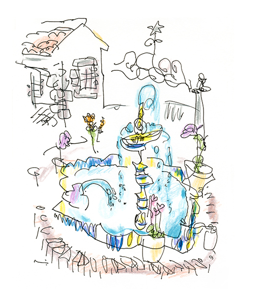 路地散歩・2・噴水広場