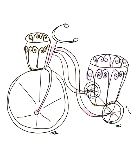 自転車のオブジェ